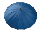 Manuellschirm aus Polyester mit Holzgriff, 16 Segmente.