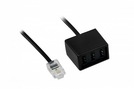 Adapter RJ45 8P4C (St.) - TAE-NFN (Bu.) 0,2 m black