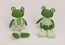 KANTENHOCKER FROSCH TEXTIL 2-F.S.17/29CM