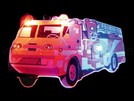 Blinkie Blinky LED Pins Anstecker "Feuerwehr“