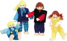 Biegepuppen junge Familie 4 Personen