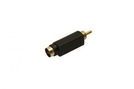 Adapter 1x 4p mini DIN (Bu.) - 1x Cinch (St.) gold black