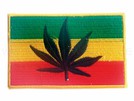 P-111 Aufnäher Patch Marihuana Flagge