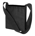 Schultertasche "Mall",non-woven, schwarz, ca. 36 x 30 x 9 cm