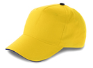 Baseball-Cap, 5 Panel, Farbe: Gelb, Groesse: 26 x 20 cm