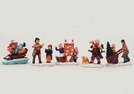 MINIATUR-WEIHNACHTSFIGUREN POLY SORT.5-7CM
