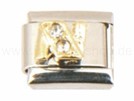 Italian Charm Glieder Armband Buchstaben "N"