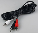 Audio-Kabel Cinch/Klinke, 3,0m, 2x Cinch / 1x Klinkenstecker, stereo