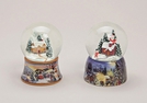 SCHNEEKUGEL WEIHN.-DEKOR KER 2-F.S.11CM