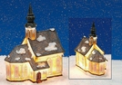 DEKO-KIRCHE M.BELEUCHTUNG POLY 20X12X28CM