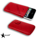 Star-Case® Nova ''Linea'' for Apple IPhone 4. 4S echt Leder Red
