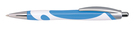 Kugelschreiber Modern, blau, 14,3 cm
