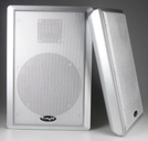 Flatpanel-Lautsprecher, 40W, silber, Surround, 4 Ohm, 86dB, 2-Wege, Paar