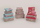 BOXEN-SET 3TLG VOGEL 3-F.SORT.PAPPE