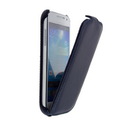 Star-Case® Flip ''Roma'' Montone für Samsung i9195 Galaxy S4 Mini Leder Blue