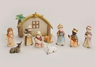 KRIPPENFIGUREN-SET POLY 10-TLG.4-15CM
