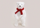EISBAER STEHEND WEISS KUNSTFELL KUNSTST.42CM
