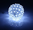 LED Leuchtkugel McShine 50LEDs, Ø12cm, transparent Kabel, IP44, weiß
