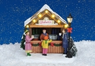 WEIHN.MARKT-STAND M.LED BEL.POLY 14X12X15CM