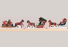 MINIATUR-SCHLITTEN SORT. POLY 9CM