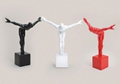 ZIERFIGUR ATHLET POLY 3-F.S.27X14X34CM