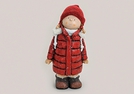 WINTERKIND ROT KER.TEXTIL-MUETZE 50CM