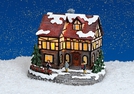 LICHTHAUS MIT BELEUCHTUNG POLY 19X15X16CM