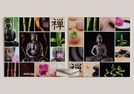 WANDBILD GLAS BUDDHA 2-FACH SORT. 50X0.4X50CM