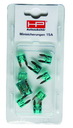 Mini - Flachsicherung 15 Amp., Inh. 10 Stk. 81140