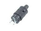 Schutzkontaktstecker, schlagfest, grau