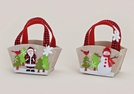 FILZTASCHE NIKOLAUS/SCHNEEMANN 2-F.S.16X8X9CM