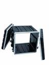 Kunststoff-Rack KR-19, 10HE, DD, schwarz