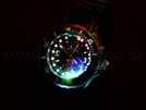 schwarz Viper LED multicolor Silikonuhr Ø 3,5 cm