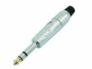 Klinkenstecker stereo 6,3mm, MROAD, sw /10 St.