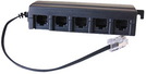 ISDN 5-fach Verteiler 1x RJ45-Stecker / 5x RJ45-Buchse