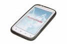Silicon Case (Flex) für HTC Sensation XL transparent / black