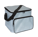 Kuehltasche"Ice"420D,silbergrau/schw, ca. 28,5 x 25 x 25/30 cm