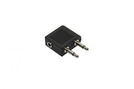 Flugzeugadapter 2x Klinke (St.) (3.5) mono - 1x Klinke (Bu.) (3.5) stereo black