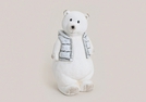 EISBAER AUS TON WEISS/GRAU 14X14X26CM