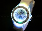 weiß Viper LED multicolor Silikonuhr Ø 3,5 cm