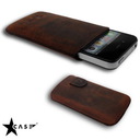 Star-Case® Nova ''vellutato'' for Apple IPhone 4, 4S echt Leder Tobacco