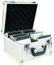 CD-Transportkoffer FlightCase 40 silber, 250x290x190mm