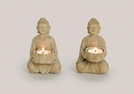 TEELICHTHALTER BUDDHA HOLZ-OPT.POL.2-F.S.13CM