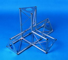 DECOTRUSS Ecke 4-Weg l+h SAC 45 silber