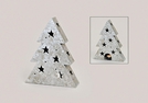 WINDLICHT BAUM ANTIK-SILBER METALL 22X6X28CM