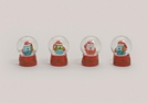 SCHNEEKUGEL WINTER-EULE POLY 4-F.S. 6CM