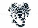 P-047 Aufnäher Patch Skorpion rot