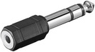 Audio-Adapter Stereo Klinke/Klinke, 3,5mm Kupplung > 6,35mm Stecker