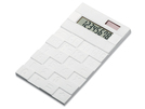 Dual Power Taschenrechner aus Silikon mit achtstelligem Display, incl. Knopfbatterie.