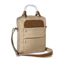 Shoulder bag with metallic handle